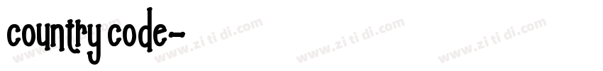 country code字体转换